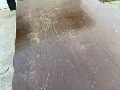 Antique Vintage Oak Library Teachers Arts & Crafts Desk Table - Thumbnail 16