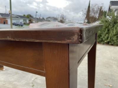 Antique Vintage Oak Library Teachers Arts & Crafts Desk Table - Thumbnail 19