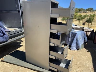 Vintage Allsteel Industrial Metal File Cabinet - Thumbnail 8