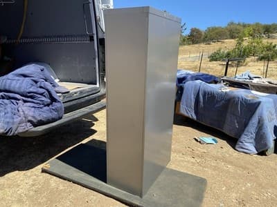 Vintage Allsteel Industrial Metal File Cabinet - Thumbnail 13