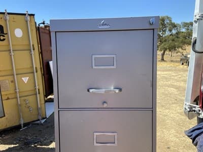 Vintage Allsteel Industrial Metal File Cabinet - Thumbnail 17
