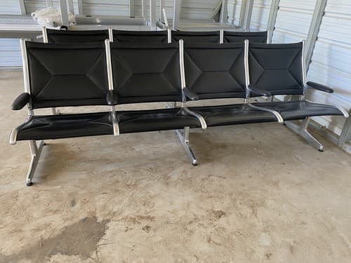 Vintage Mid Century Herman Miller Eames Tandem Sling 4 Seat Airport Seats - Thumbnail 10