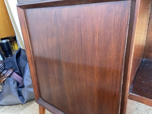 Vintage Mid Century Modern Danish Teak Import Writing Desk Needs Repairs - Thumbnail 19