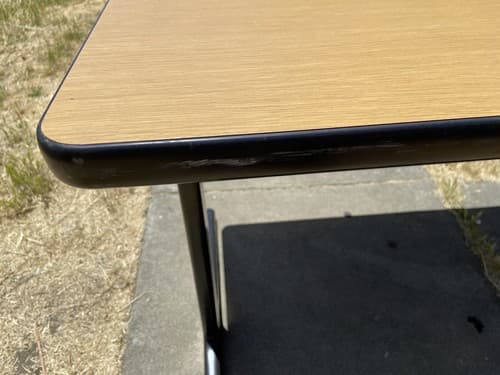 Vintage Mid Century Modern Herman Miller Table And Modern Office Chair - Thumbnail 12