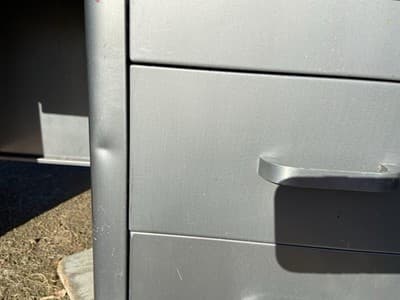 Vintage McDowell And Craig  Steel Tanker Desk Table - Thumbnail 4