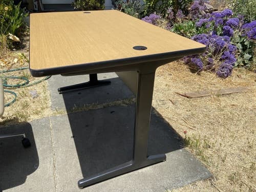 Vintage Mid Century Modern Herman Miller Table And Modern Office Chair - Thumbnail 19