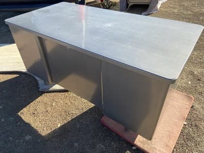 Vintage McDowell And Craig  Steel Tanker Desk Table - Thumbnail 13