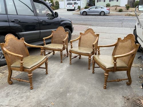 Drexel French Provincial Cane Back Dining Chairs - Image 1