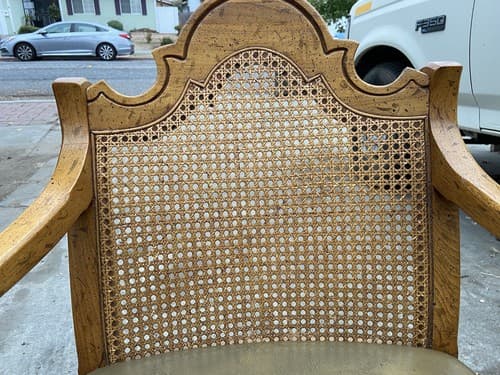 Drexel French Provincial Cane Back Dining Chairs - Thumbnail 4