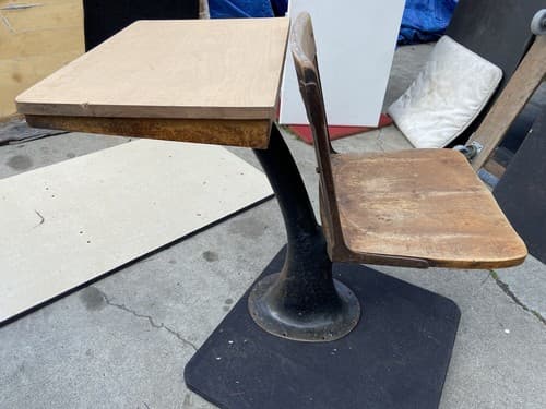 Antique ELEMENTARY SCHOOL DESKs - Thumbnail 6