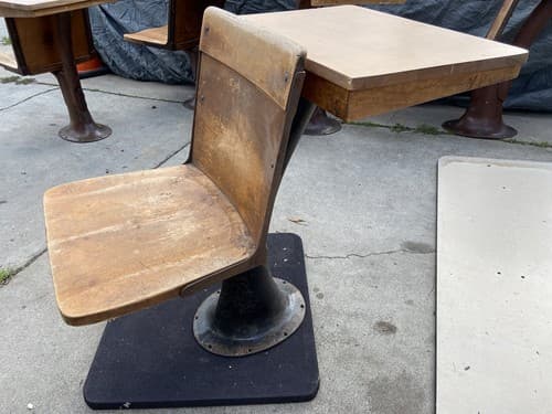 Antique ELEMENTARY SCHOOL DESKs - Thumbnail 5