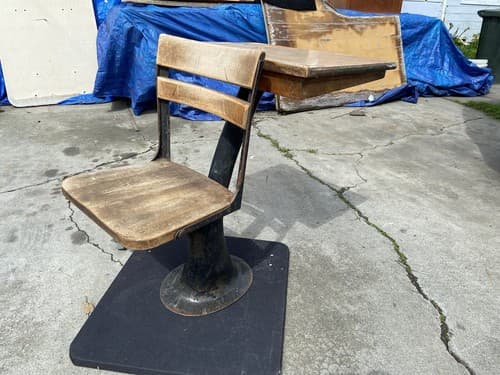 Antique ELEMENTARY SCHOOL DESKs - Thumbnail 17
