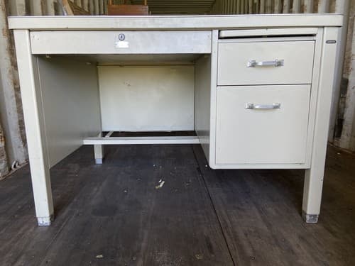 METAL INDUSTRIAL Steel TANKER DESK By The General Fireproofing Company - Thumbnail 4