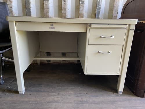 METAL INDUSTRIAL Steel TANKER DESK By The General Fireproofing Company - Thumbnail 14