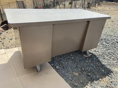Vintage Art Metal Tanker Desk Library Table - Thumbnail 18