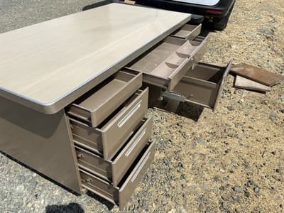 Vintage Art Metal Tanker Desk Library Table - Thumbnail 14