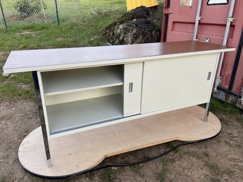 Vintage Mid Century Modern Steelcase Tanker Credenza - Thumbnail 5