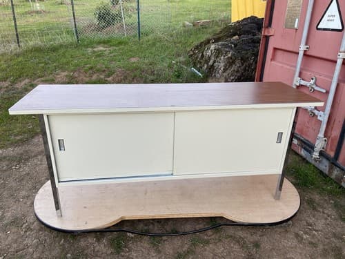 Vintage Mid Century Modern Steelcase Tanker Credenza - Image 1