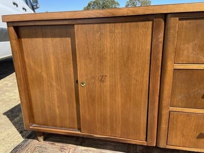 Jofco Furniture Vintage Mid Century Modern Walnut Credenza - Thumbnail 12