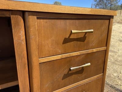 Jofco Furniture Vintage Mid Century Modern Walnut Credenza - Thumbnail 6