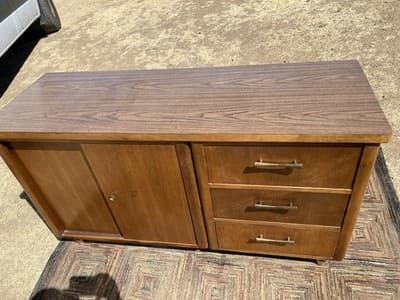 Jofco Furniture Vintage Mid Century Modern Walnut Credenza - Thumbnail 14
