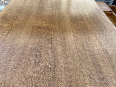 Antique Oak Partners Desk With Glass Top - Thumbnail 16