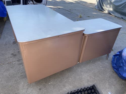 Vintage General Fireproofing Company desk With Extension - Thumbnail 7