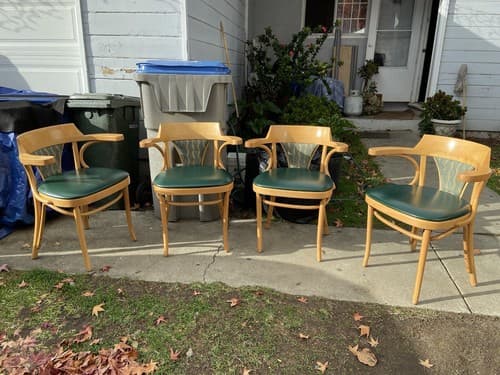 Stylish Mid-Century Modern Thonet Bentwood Style Dining Chairs - Image 1