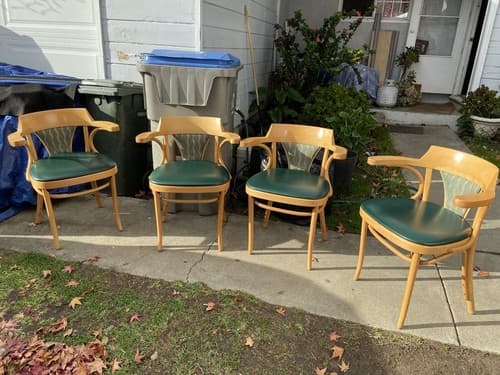 Stylish Mid-Century Modern Thonet Bentwood Style Dining Chairs - Thumbnail 5