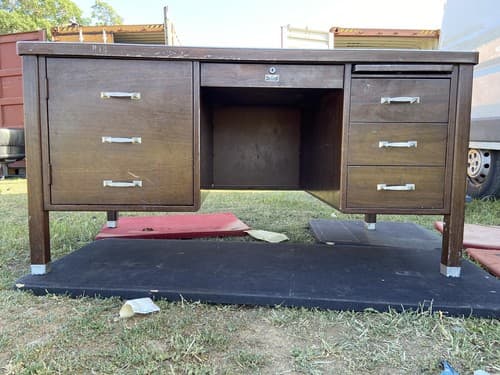 Steel Metal Tanker Desk , General Fireproofing Company Table - Thumbnail 17