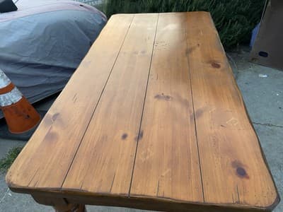 Drexel Furniture Farmhouse Style Pine Wood Rustic Desk Table - Thumbnail 14