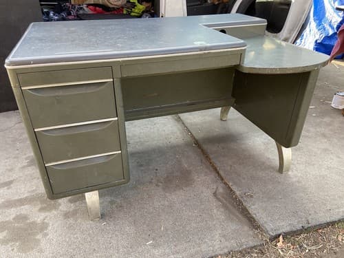 Mid-century Modern General Fireproofing Tanker Desk Mode Maker Vintage Metal - Thumbnail 11