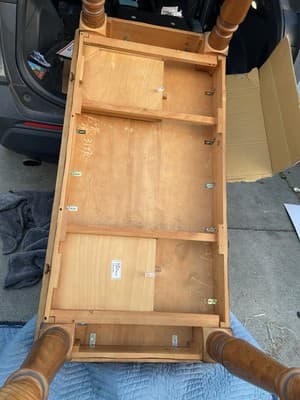 Drexel Furniture Farmhouse Style Pine Wood Rustic Desk Table - Thumbnail 20