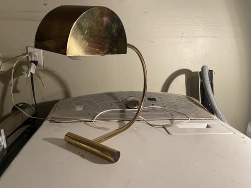 Vintage Koch And Lowy Brass Cantilever Desk Lamp - Image 1