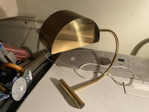 Vintage Koch And Lowy Brass Cantilever Desk Lamp - Thumbnail 2