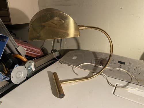 Vintage Koch And Lowy Brass Cantilever Desk Lamp - Thumbnail 3