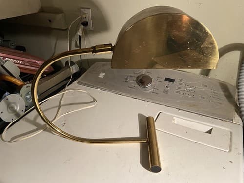 Vintage Koch And Lowy Brass Cantilever Desk Lamp - Thumbnail 6