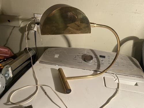 Vintage Koch And Lowy Brass Cantilever Desk Lamp - Thumbnail 9