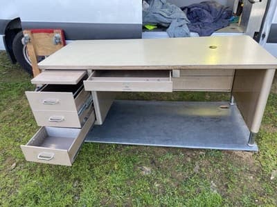 Vintage Mid Century Modern Steelcase Tanker Desk 72”/30”/29” - Thumbnail 16