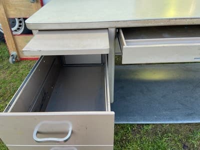 Vintage Mid Century Modern Steelcase Tanker Desk 72”/30”/29” - Thumbnail 22