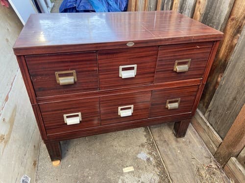 Antique Stacking Metal Cabinet - Thumbnail 3