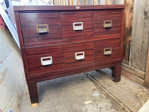 Antique Stacking Metal Cabinet - Thumbnail 2