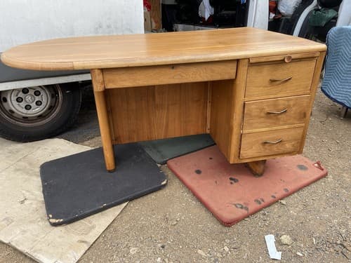 Vintage Art Deco Desk Needs Restoration - Image 1