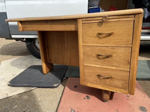 Vintage Art Deco Desk Needs Restoration - Thumbnail 2