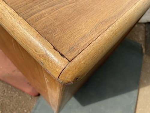 Vintage Art Deco Desk Needs Restoration - Thumbnail 5