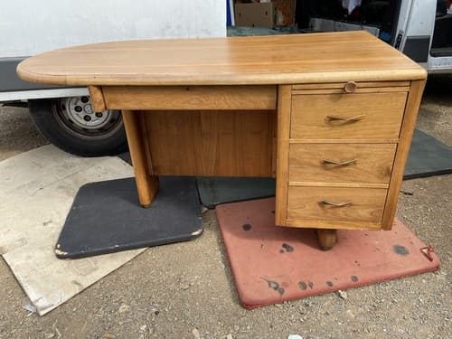 Vintage Art Deco Desk Needs Restoration - Thumbnail 12