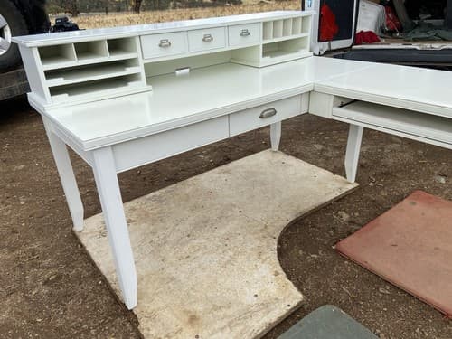 Farmhouse Style Corner Desk - Thumbnail 2