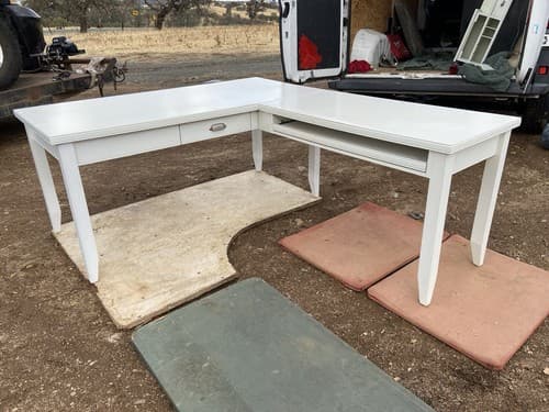 Farmhouse Style Corner Desk - Thumbnail 13