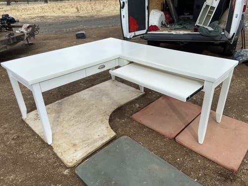 Farmhouse Style Corner Desk - Thumbnail 14