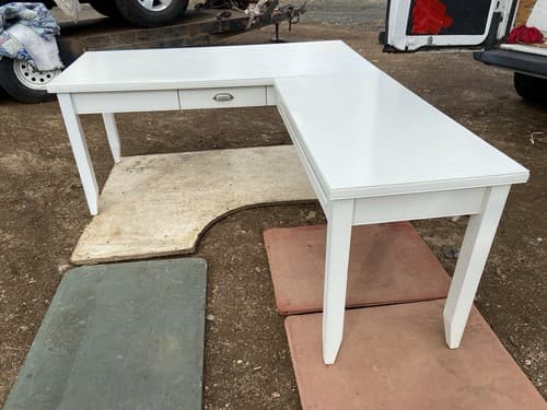Farmhouse Style Corner Desk - Thumbnail 21